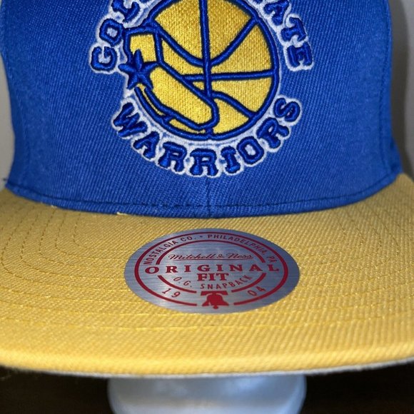 Golden State Warriors Mitchell & Ness Original Fit Snapback Hat Cap NBA - Picture 2 of 9